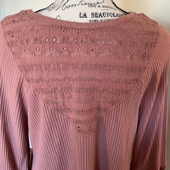 Free People Parisian Nights Top w Bell Sleeves - Picture 7 of 9